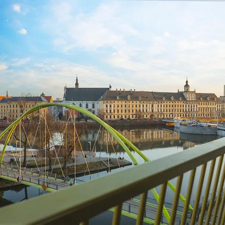 Aparthotel Z Jacuzzi I Widokiem Na Odre - Boulevard Drobnera Breslavia