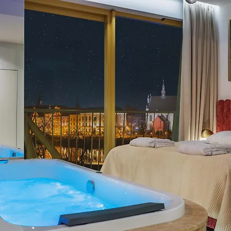 Z Jacuzzi I Widokiem Na Odre - Boulevard Drobnera Апарт-готель Вроцлав